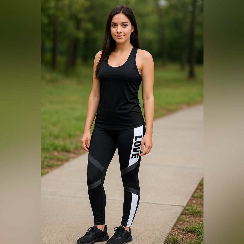 DYCE apparel, black legging size medium